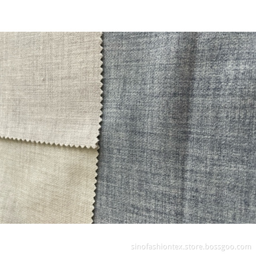 two tone greyish double beam fabric for lady's coat